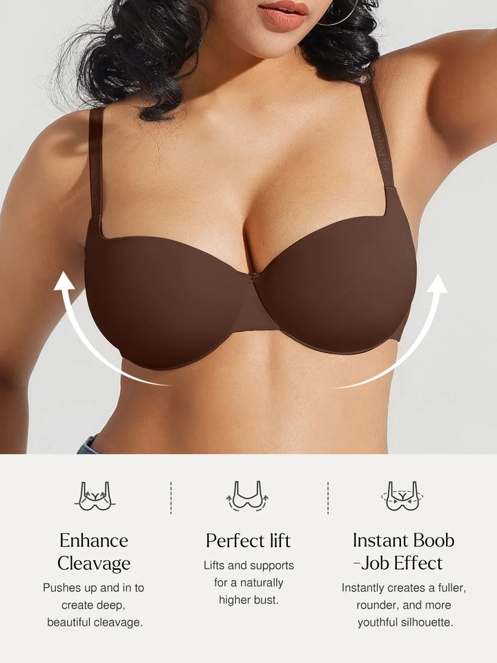 Seamless Balconette Push-Up T-Shirt Bra