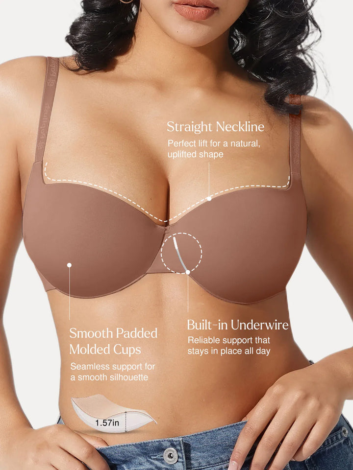 Seamless Balconette Push-Up T-Shirt Bra