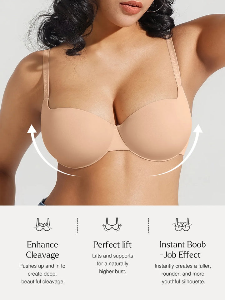 Seamless Balconette Push-Up T-Shirt Bra