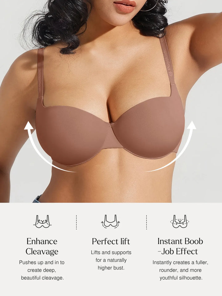 Seamless Balconette Push-Up T-Shirt Bra