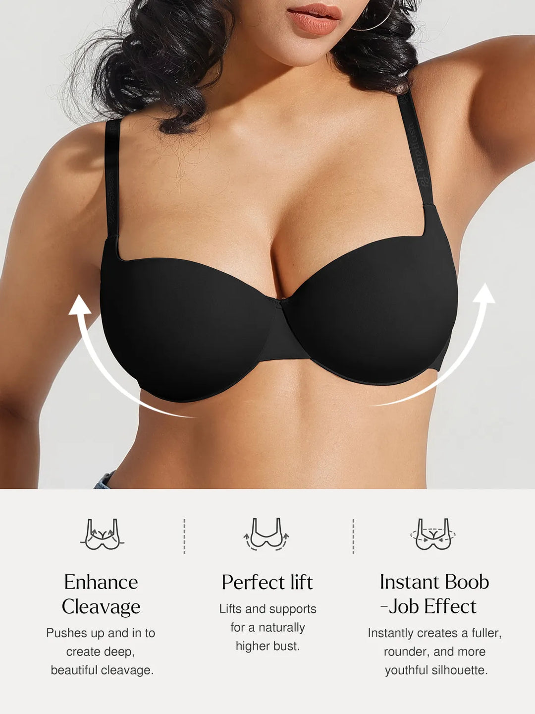 Seamless Balconette Push-Up T-Shirt Bra