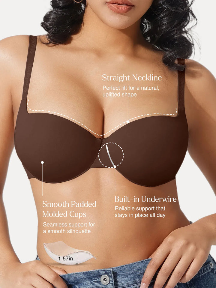 Seamless Balconette Push-Up T-Shirt Bra