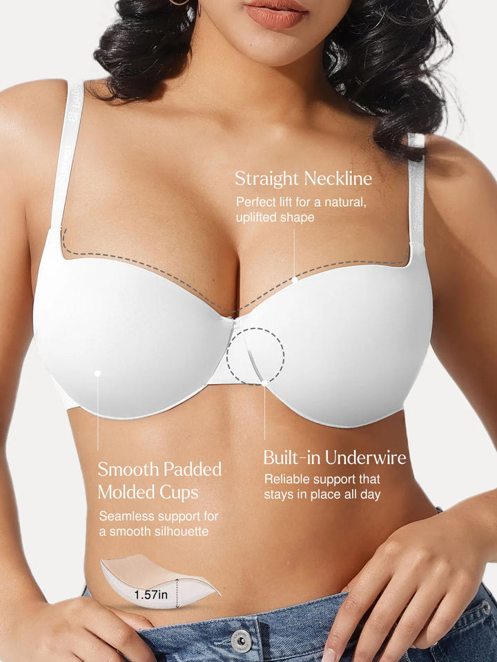 Seamless Balconette Push-Up T-Shirt Bra